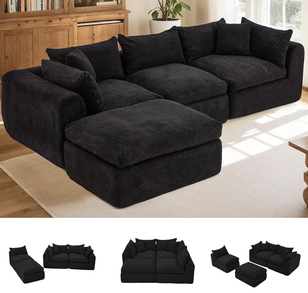 BRAND NEW SECTIONAL 113” MODULAR CLOUD SOFA