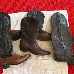 Womens Leather Cowboy Boots Two Boots Let 