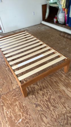 Twin Size Wood Bed Frame
