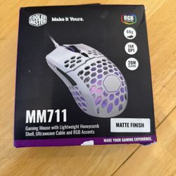 Cooler Master MM711 60G Glossy White Gaming Mouse