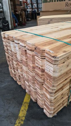 Cedar pickets 1x6x6 $2.15 each
