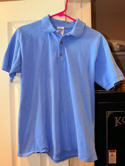 Gildan Ultra Cotton Men's Short Sleeve Polo Shirt - Light Blue (Size Medium)