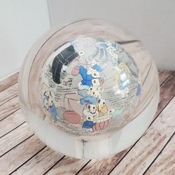 Vintage Chinese Reverse Painted Glass Globe Paperweight 