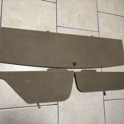 2010-2013 Toyota Highlander Rear Carpeted Floor Deck Base With Side Trim Insert Panels