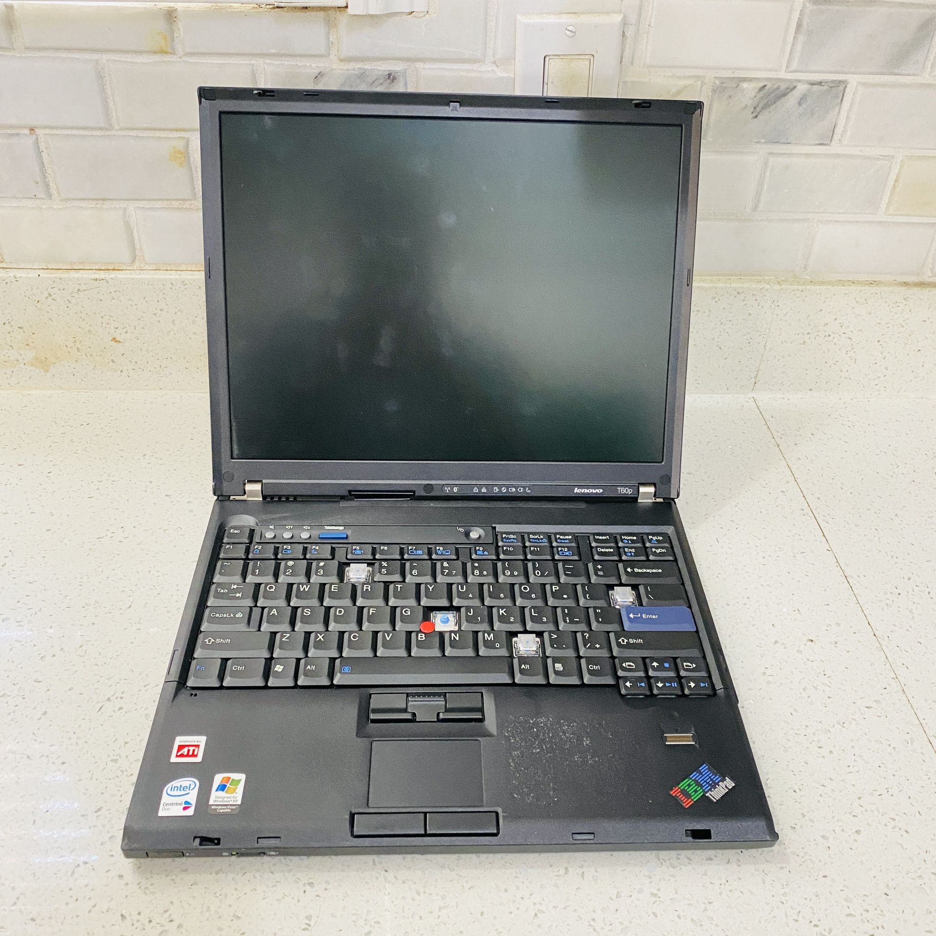 IBM Lenovo ThinkPad T60p 2.0GHz Duo HDD UXGA/FHD+ 1600x1200 Untested AS IS