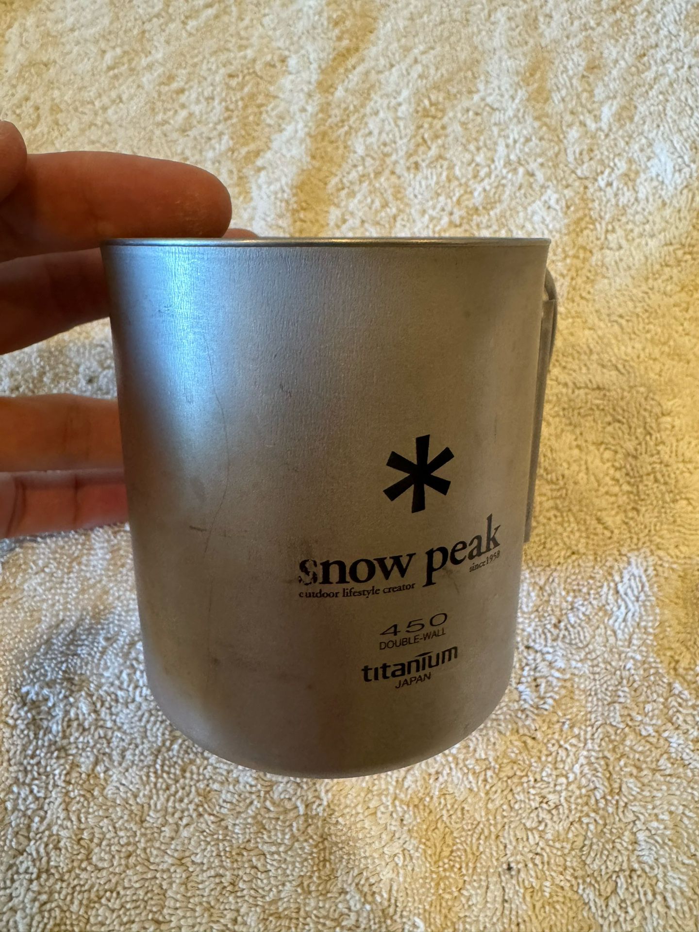 Snow Peak  Titanium Double Wall 450 Mug $30 OBO