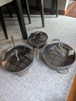 Anolon Hard-Anodized Nonstick Essentials – 3-Piece Set with Lids
Q16T Collection
Cook smarter, not harder. This versatile Anolon hard-anodized nonstic