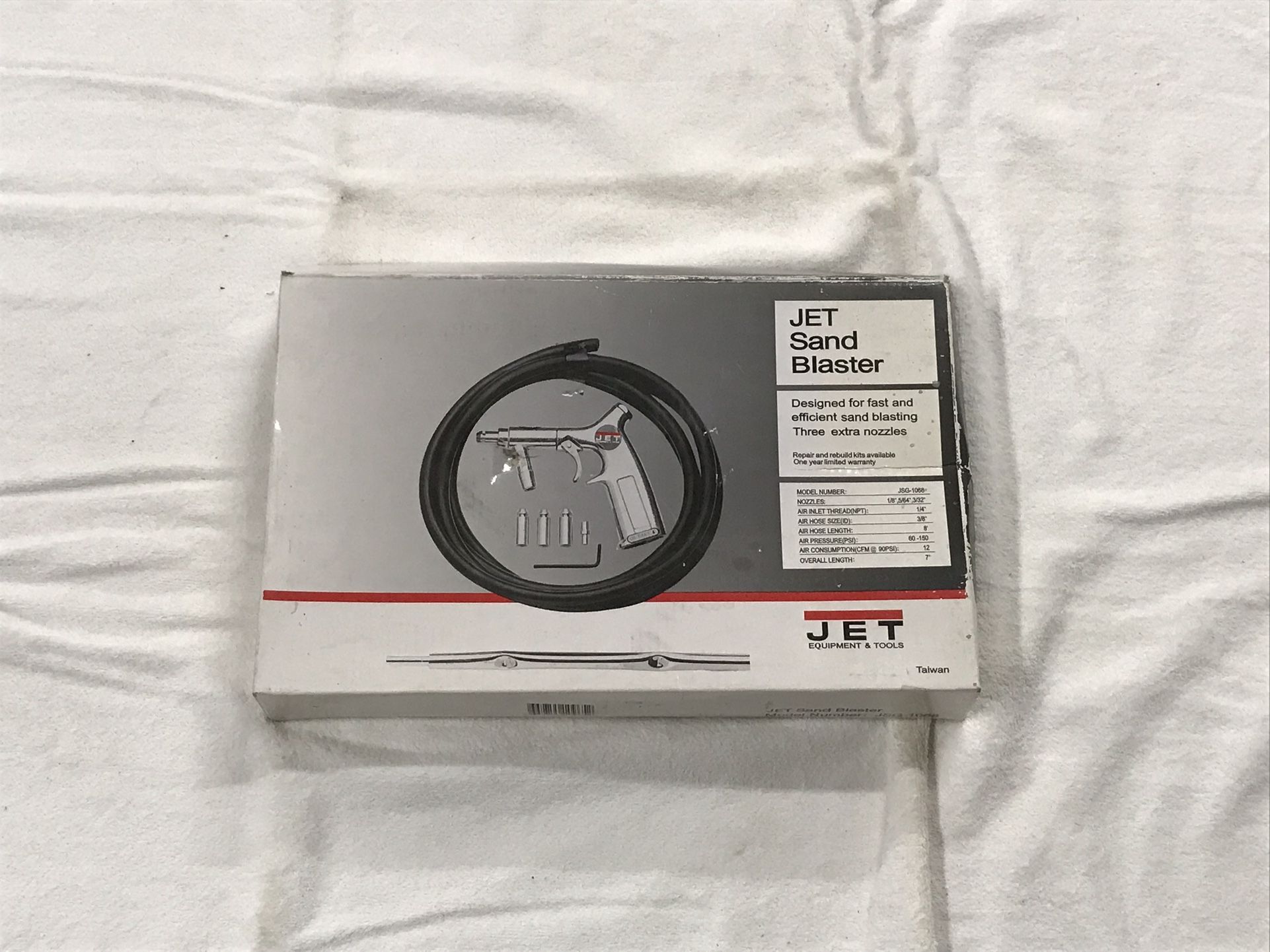 Jet Sandblaster Kit With Extra Nozzles, New