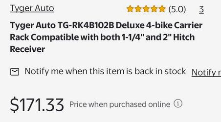 Bike Rack $100 OBO