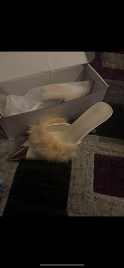 Cream And Gold Heels