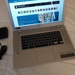 Acer Chromebook 315 Touch Screen 15"  LAPTOP NOTEBOOK COMPUTER Working Great And Charger  