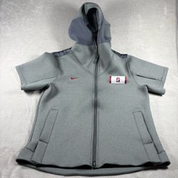Nike Stanford Showout Men’s XL Gray Full-Zip On Field Short Sleeve Hoodie NCAA