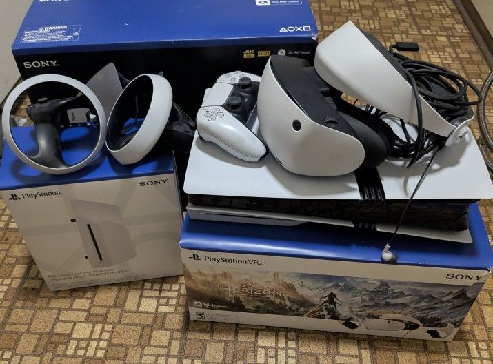 PS5 Pro With Disc Drive And PS2 VR