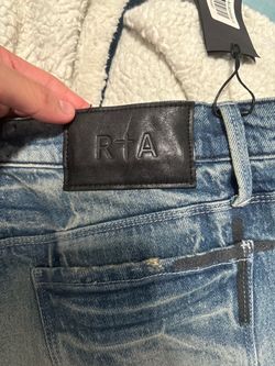 RtA Light Wash Distressed Denim Jeans