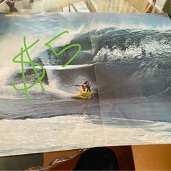 Vintage Surfer Magazine Mark Richards Poster “Richard’s At The Pipeline”