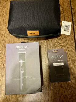 SUPPLY Trimmer, Razor Blades Refill, And Dopp Kit