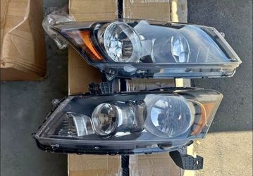 08-12 Honda Accord 2 Door Headlights Luces Micas Calaveras Faros Faroles Focos Chevy Headlamps 