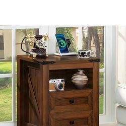 New in box Nightsta nd with Charging Station and USB Port,