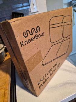 Kneelbow Baby Bath Kneeler and Elbow Rest Pad 2 Pieces Set (Grey)