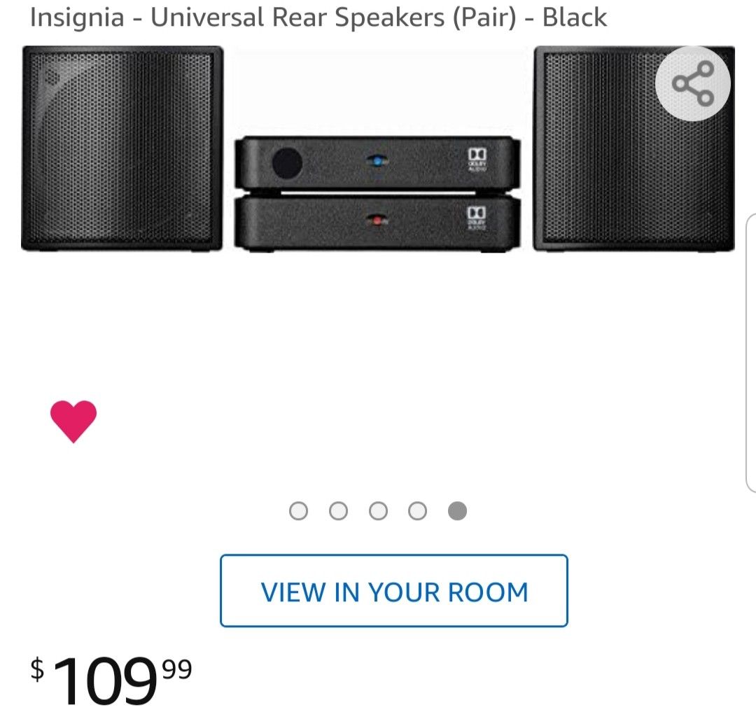 Universal Rear Speakers (Pair) - Black