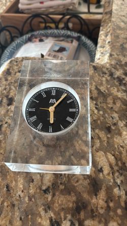 Acrylic Clock Paperweight