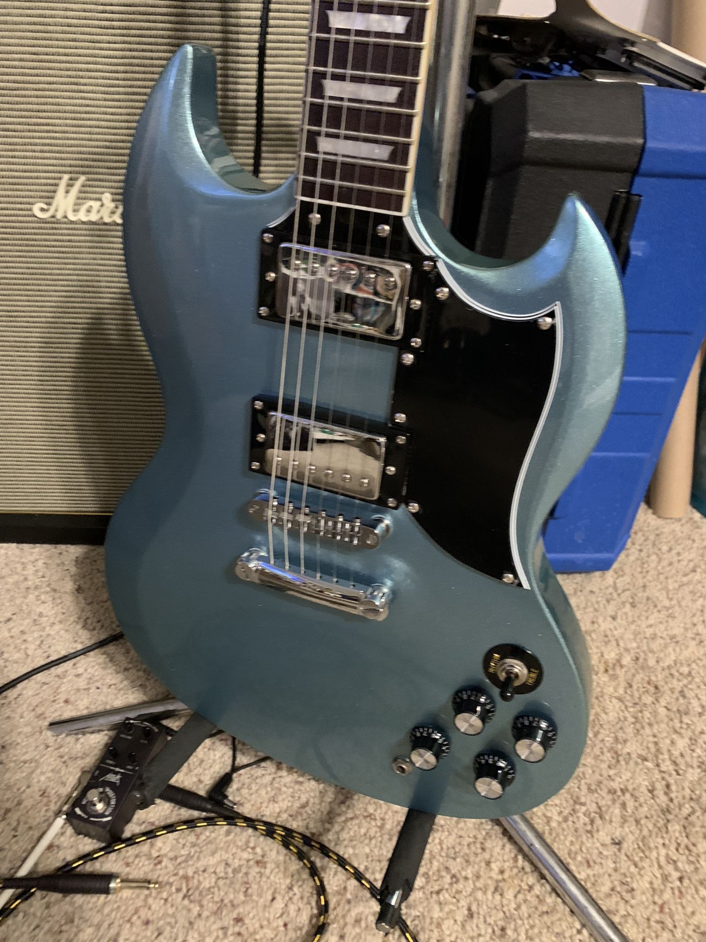 Brand New Firefly SG Electric Guitar - Pelham Blue! - Sold Out - Beautiful!