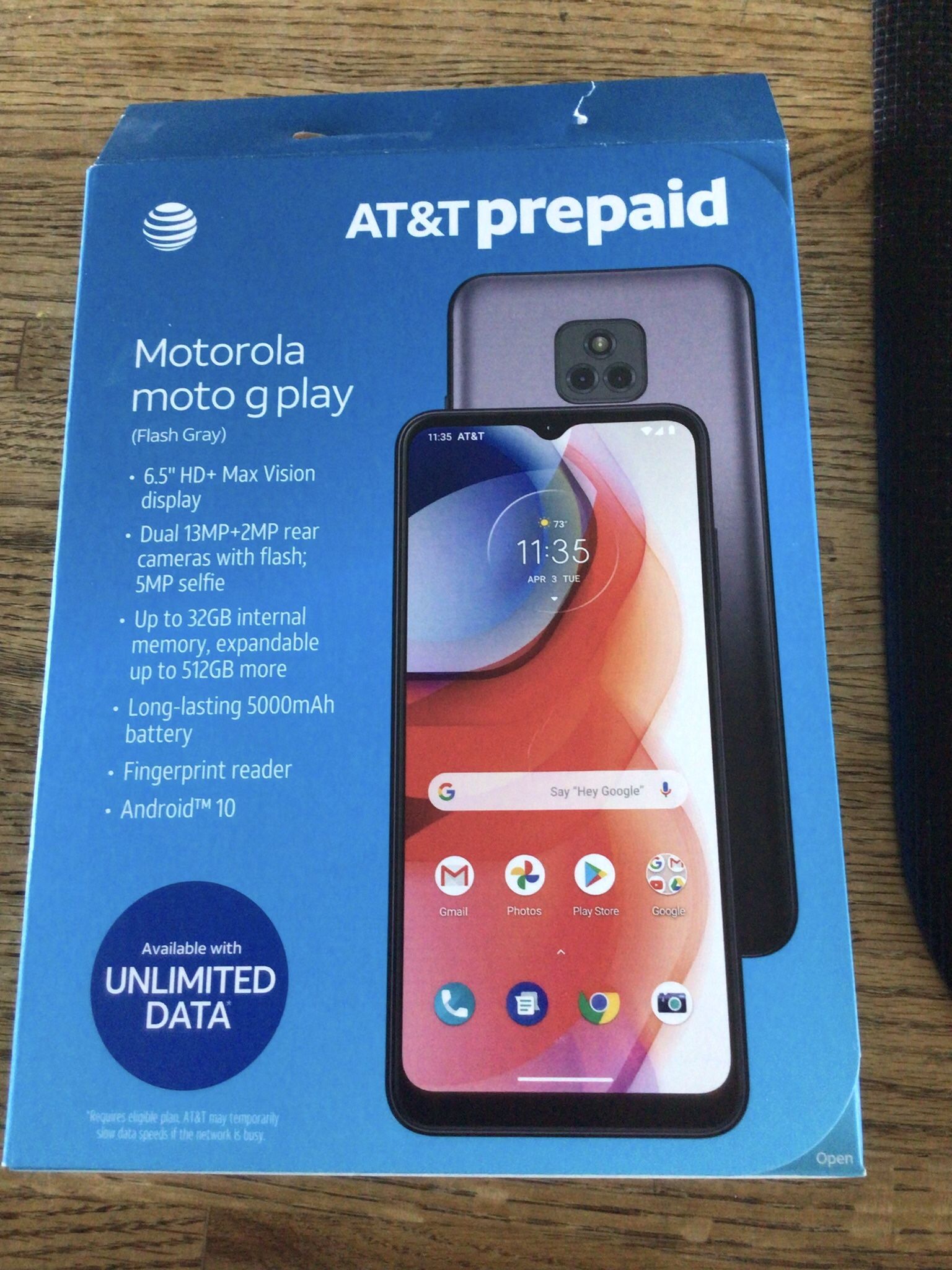 Att Prepaid Smart Phone Motorola G Play $50