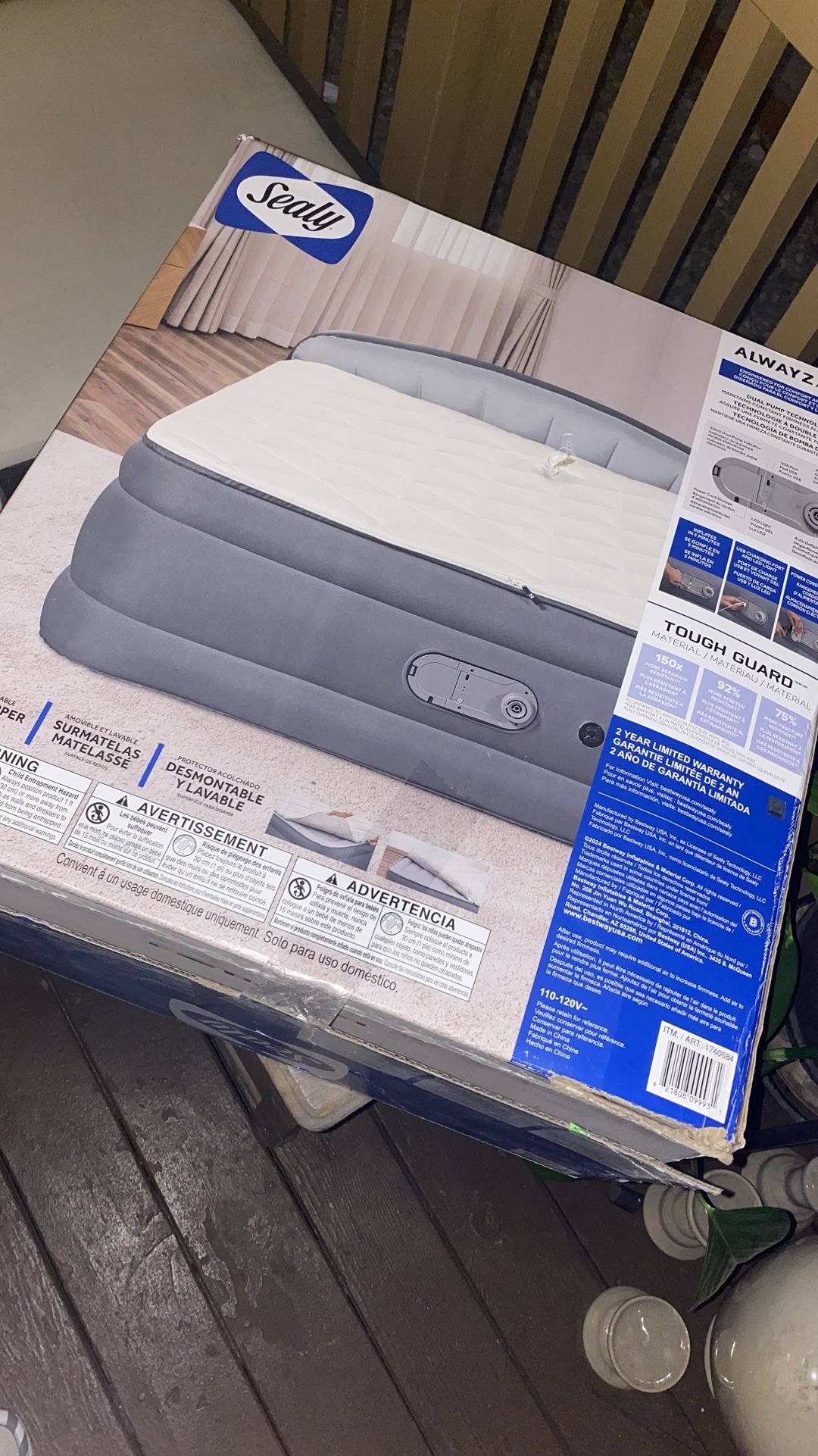 Sealy Air Mattress w/ Built-In Pump