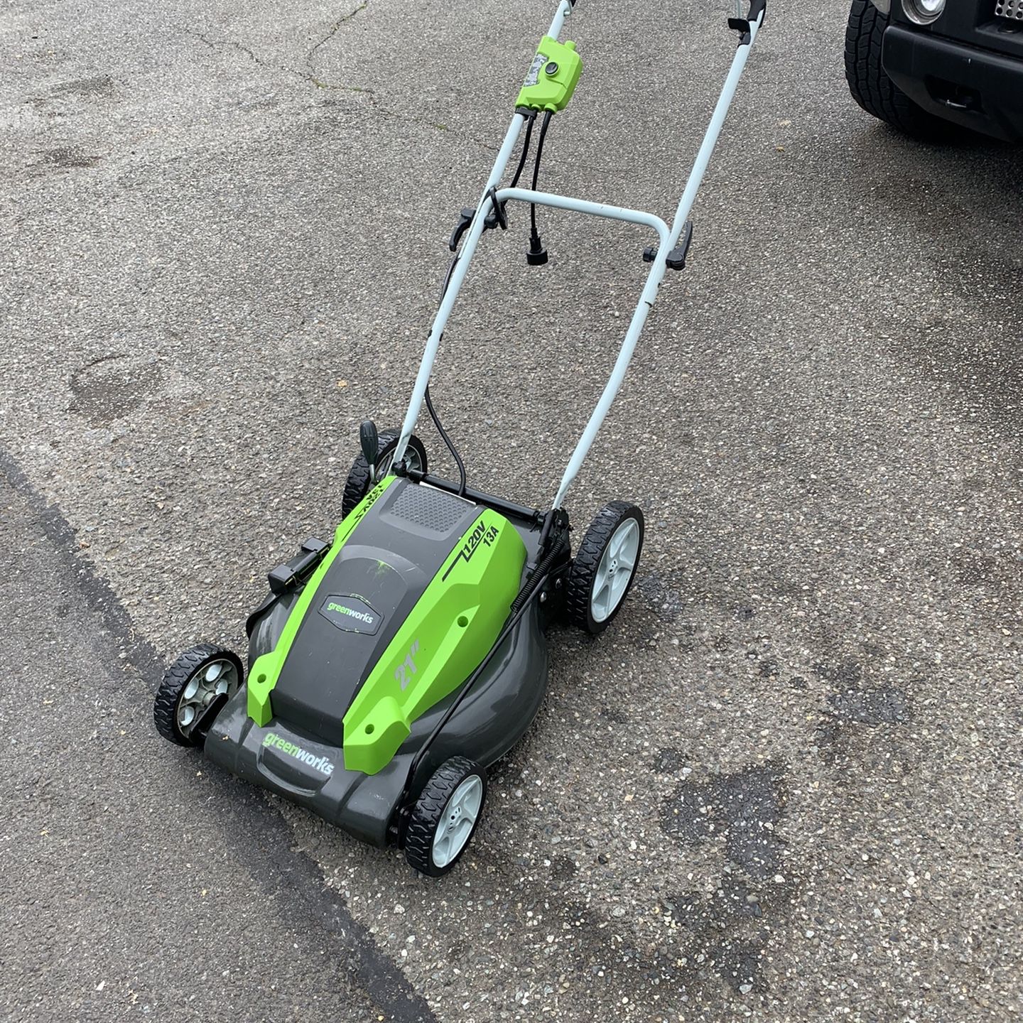 Greenworks electric lawn mower 120v 13a hotsell