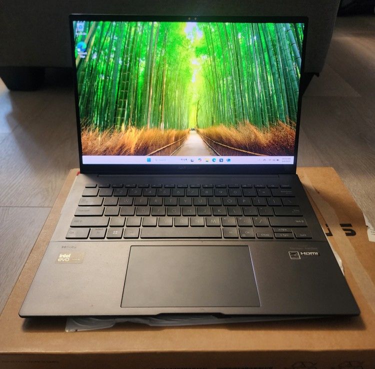 ASUS - Zenbook 14 14” FHD+ OLED Touch Laptop, Intel Core Ultra 7 - Intel Evo Edition - 16GB Memory - 1TB SSD