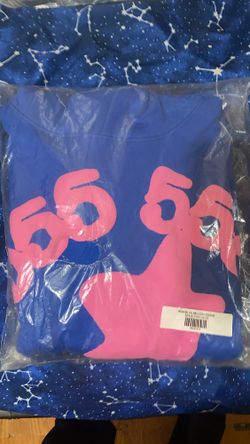 Blue and pink spyder beluga hoodie Size L
