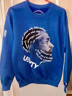 Nipsey Hussel Royal Blue Sweatshirt Men Size S