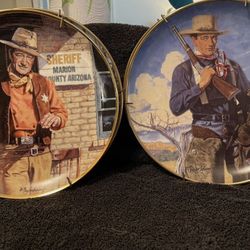 john wayne collector plates
