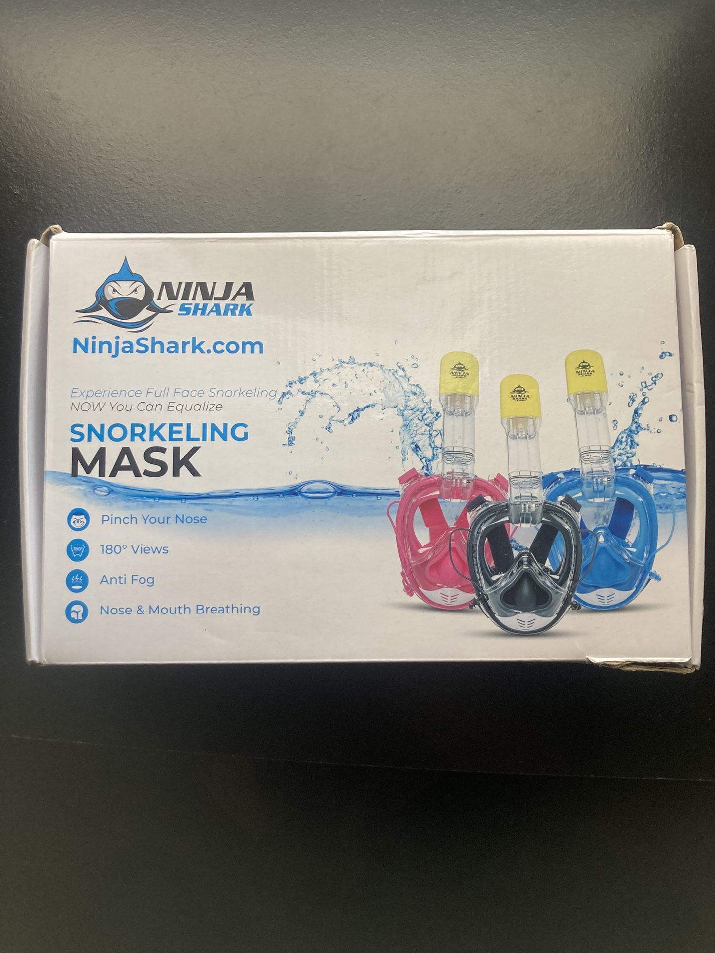 Full Face Snorkeling Mask (Black) - Used/Like New | Ninja Shark