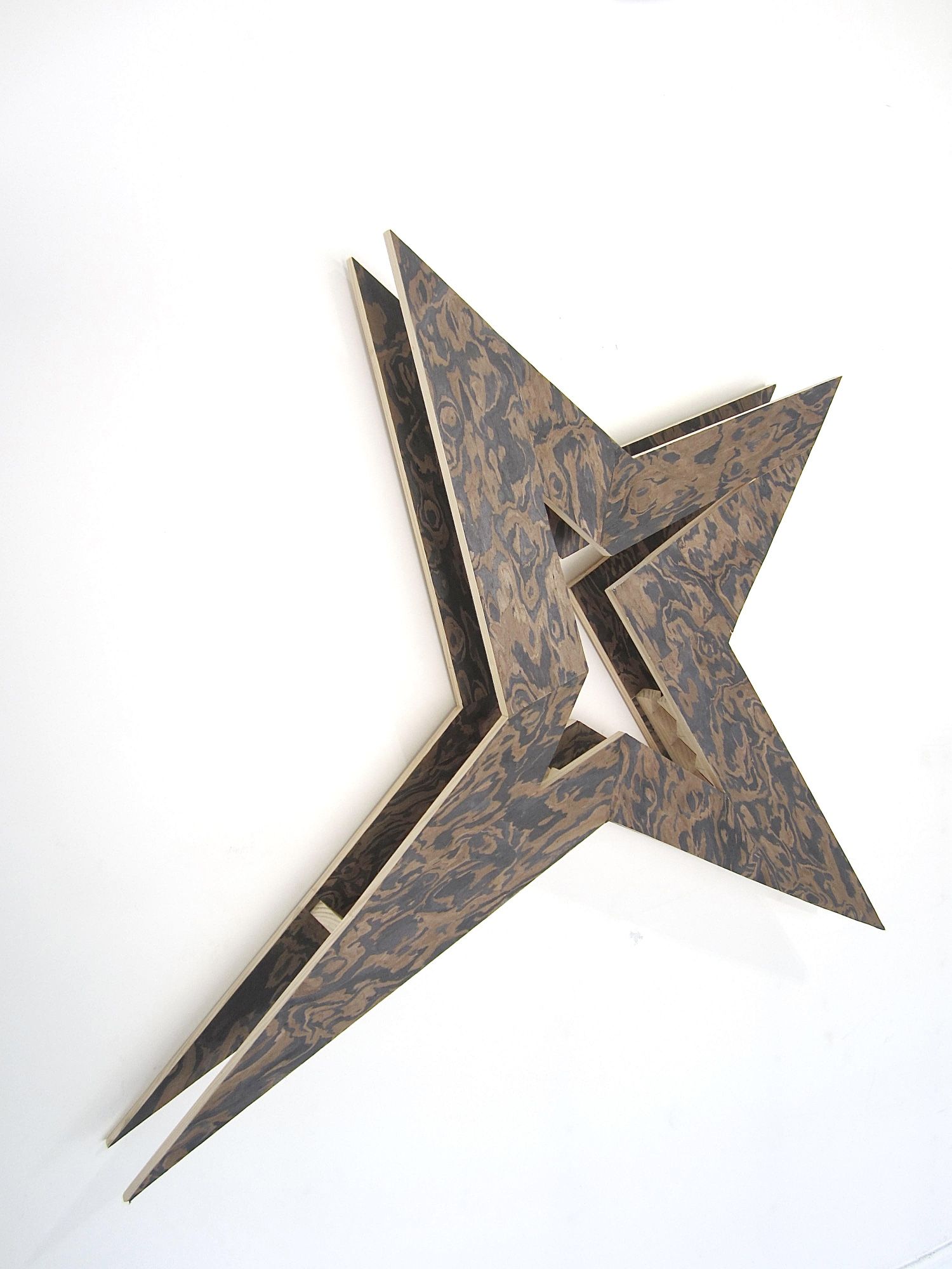 Burl Wood Veneer Wine Rack (Pine Wood Base)