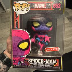 Blacklight Spiderman Funko Pop