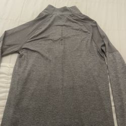 Nike Running Men's Dri-Fit Gray 1/3 Zip Up Long Sleeve Athletic Shirt