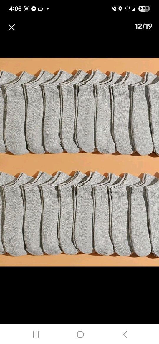 40 Pairs Of Brand New Gray Socks