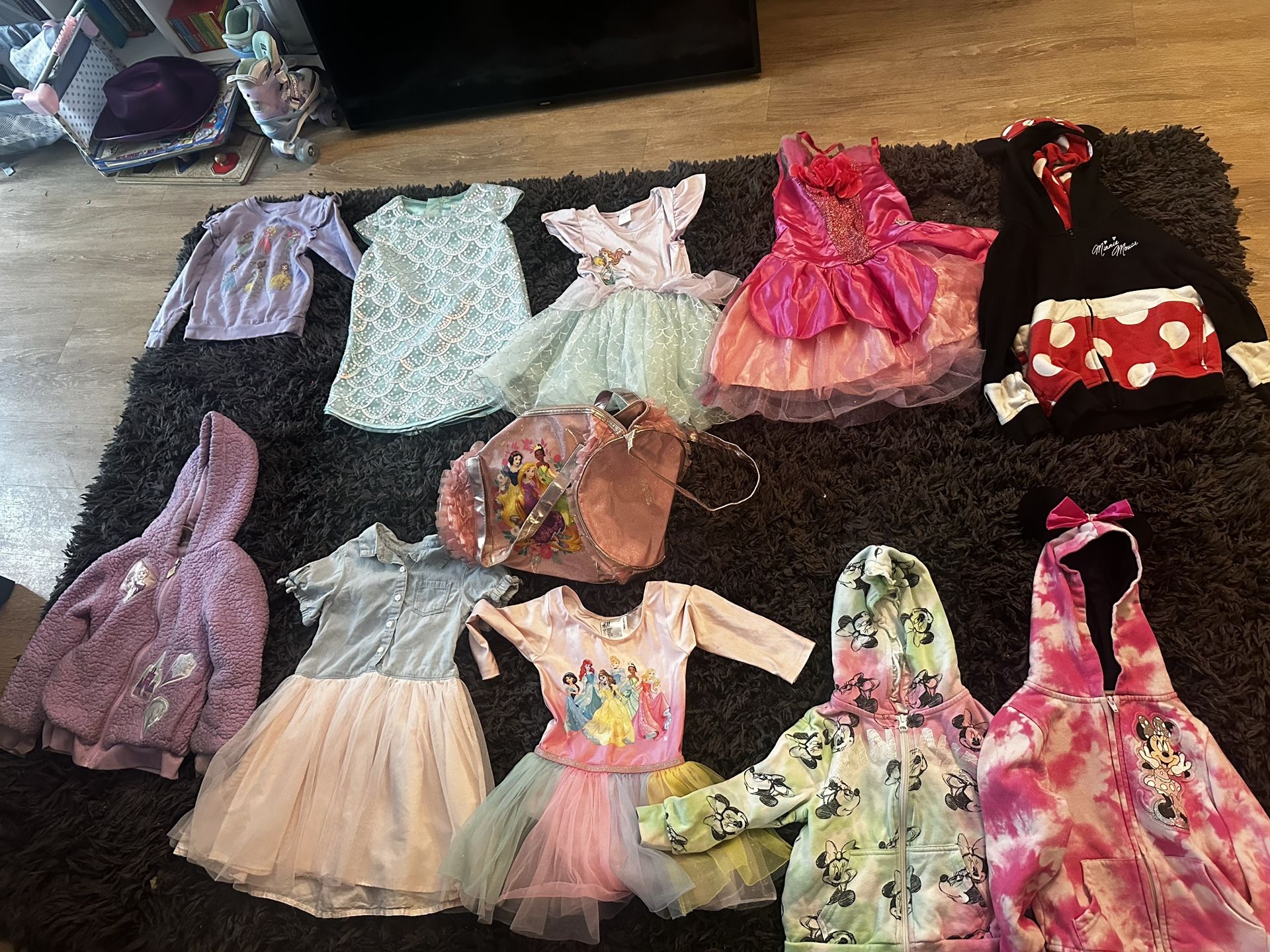 Disney Princess 4T 5T Dress Up Barbie, Frozen Minnie Mouse, Ariel