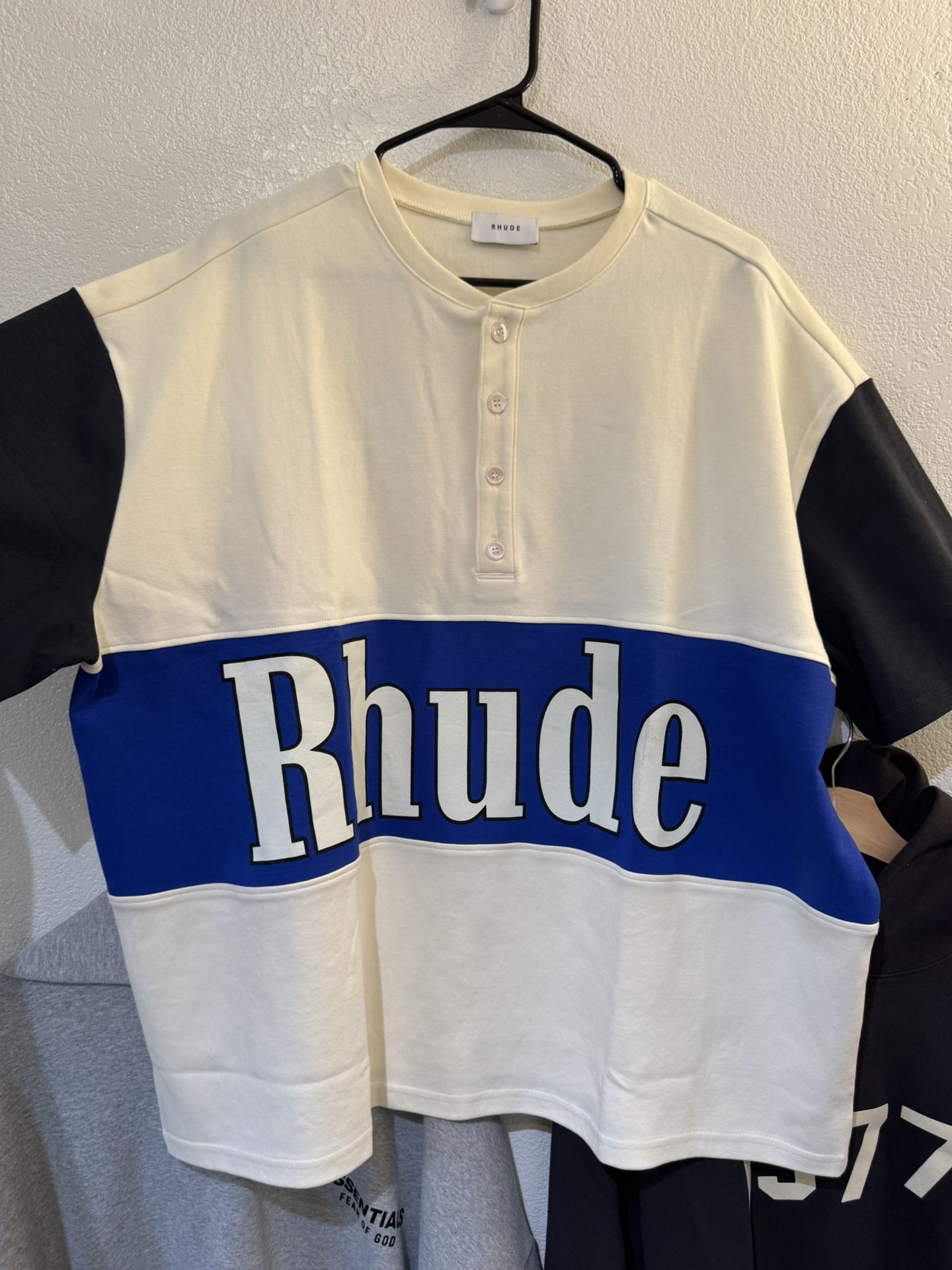 RHUDE QUARTER BUTTON UP
