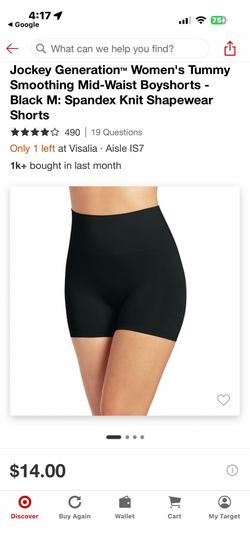 Jockey Generations Women’s Tummy Smoothing Mid Waist Boyshorts