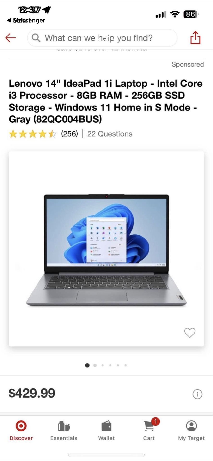 Lenovo 1i Ideapad 14”
