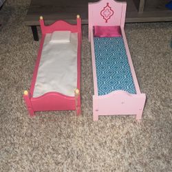 Kidkraft doll beds. Has marks/missing paint/missing screw