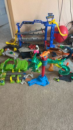 Hot wheels and monster truck