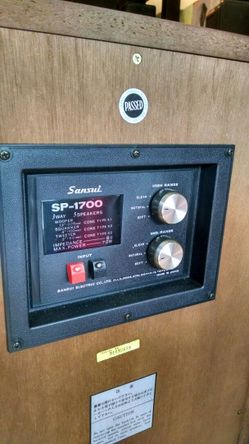 Sold Sansui Sp 1700 Hifi Like New Speakers In Box For Sale In Seattle Wa Offerup