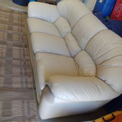 Leather Couch White Leather Couch Cream Colored