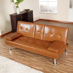 Gorgeous Small Sofa Futon Bed w/ cup holders For Sale 🛏️ 

- Brand New