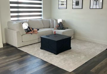 Living spaces l shape couch