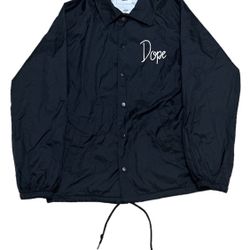 Dope Couture Windbreaker Men’s Small Black White Bougie Crew World Tour Jacket