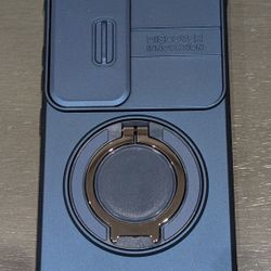 Blue Magsafe Ring Stand Case For Samsung Galaxy S25 Plus 6.7 Inch
